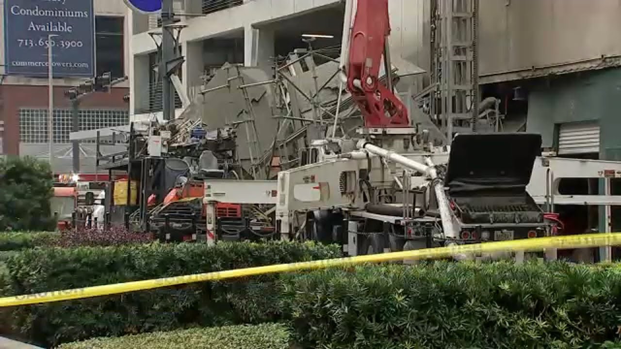 Worker injured after scaffolding collapses at downtown Houston building: HFD
