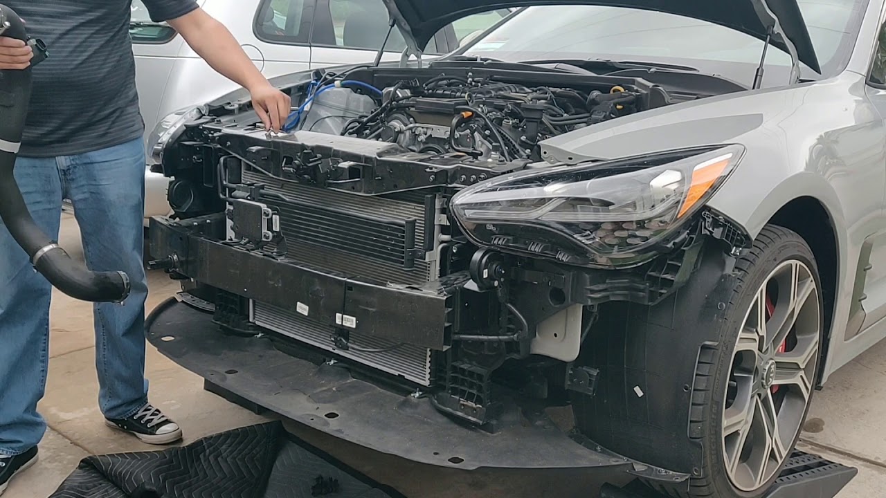 KIA stinger VelossaTech, injen intake, cx racing intercooler, NGT throttle body spacer install.