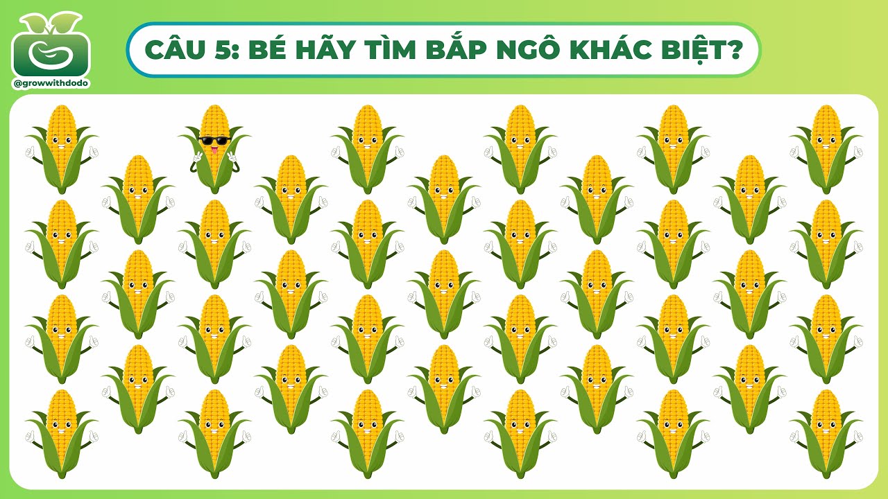 Bé hãy tìm Rau Củ Quả KHÁC BIỆT? Thử tài tinh mắt - Tìm hình ảnh khác biệt | Find the ODD One Out🥕🍅🍎