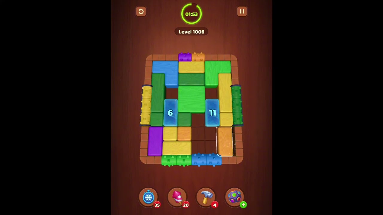 Wood Block Jam Levels 1001-1002-1003-1004-1005-1006-1007-1008-1009-1010