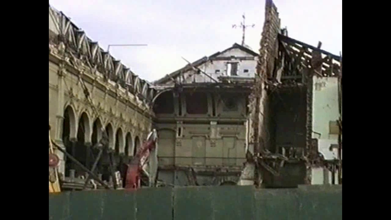 Demolition of Preston Public Hall P.H.S. (1999) and the final days of Saul Street Baths