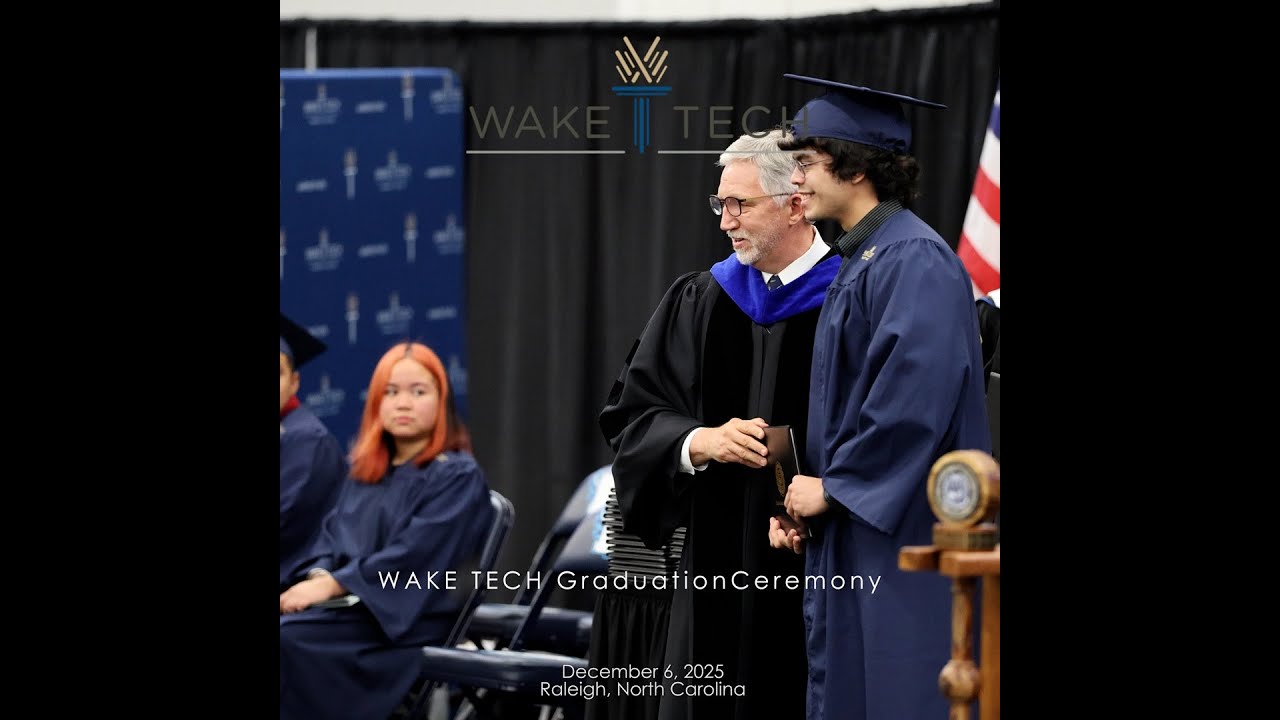 Wake Tech College Graduation of Oscar, 6 Dec 2025