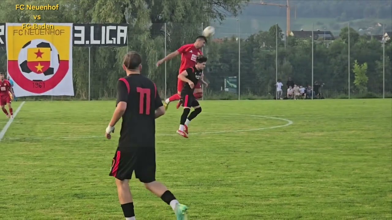 Erster Meisterschaftsspiel in der 2. Liga FC Neuenhof vs FC Baden