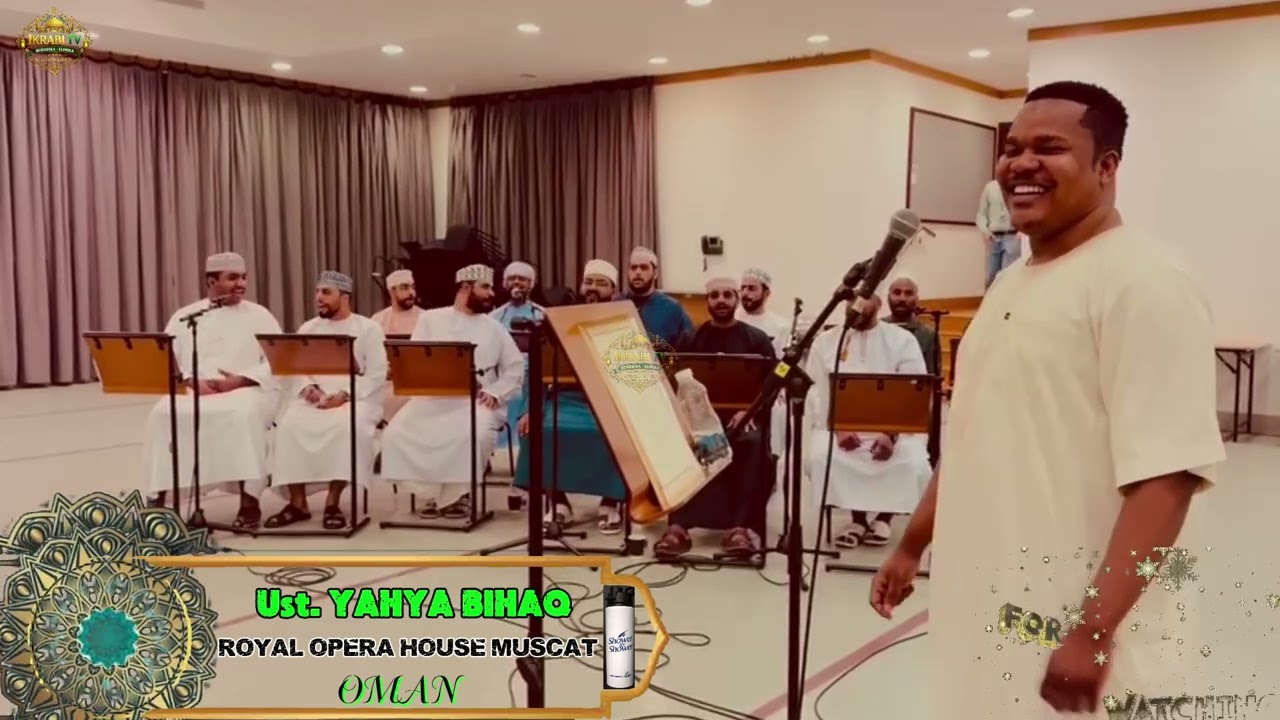YAHYA BIHAQ | Oman ROYAL OPERA HOUSE MUSCAT aipeperusha bendera ya TANZANIA..