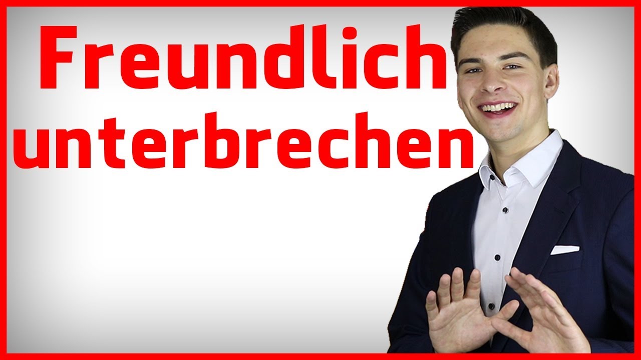 2 Techniken, um Vielredner höflich zu unterbrechen