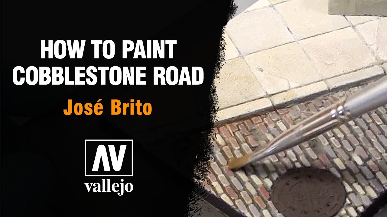How to paint cobblestone road