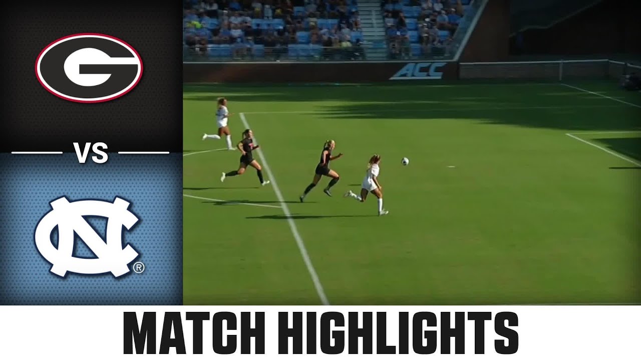 Georgia vs. North Carolina Match Highlights | 2024 ACC Women's Soccer