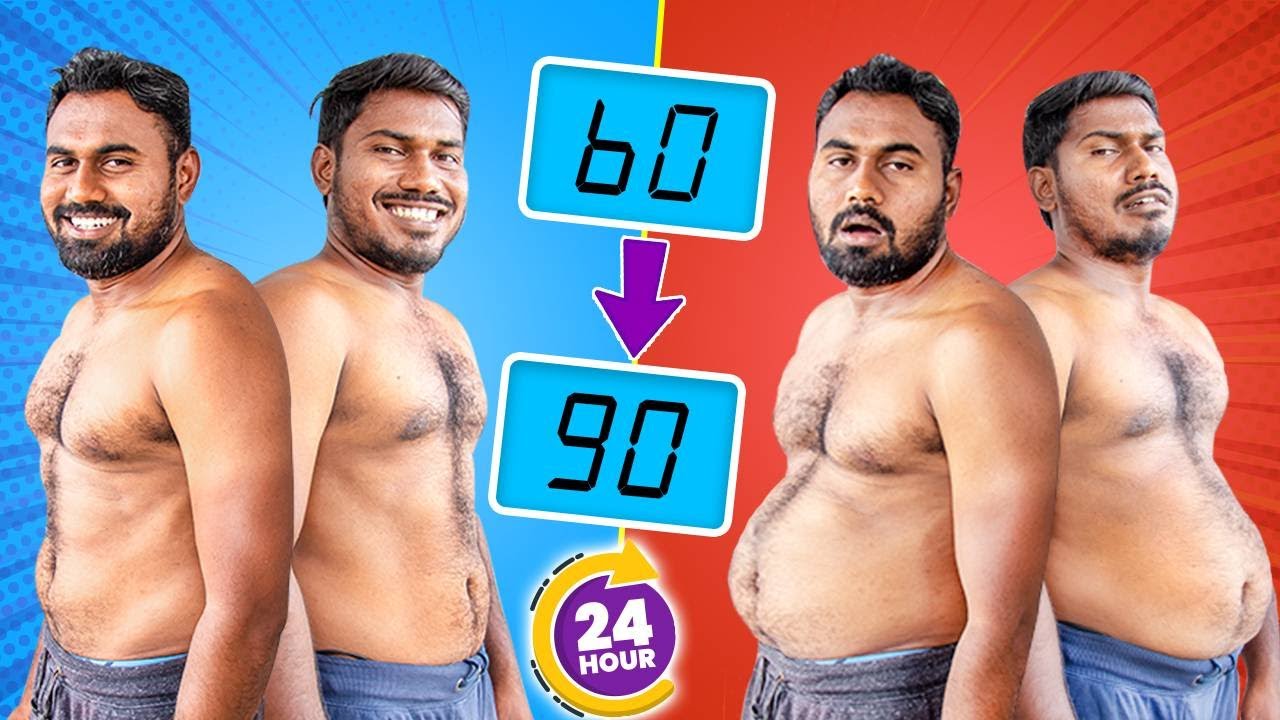 Who Can Gain Most Weight in 24 Hours Challenge | Fit To Fat | Mad Brothers