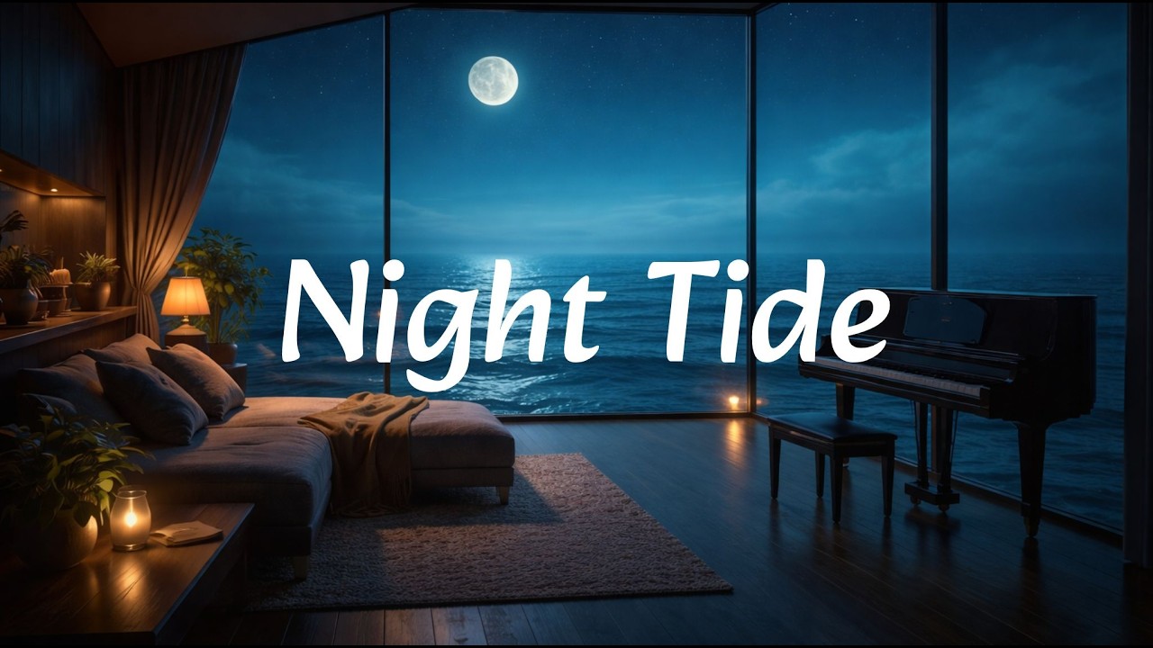 Night Tide | 2 Hours of Calm Ocean Night Music for Deep Focus, Study & Productivity