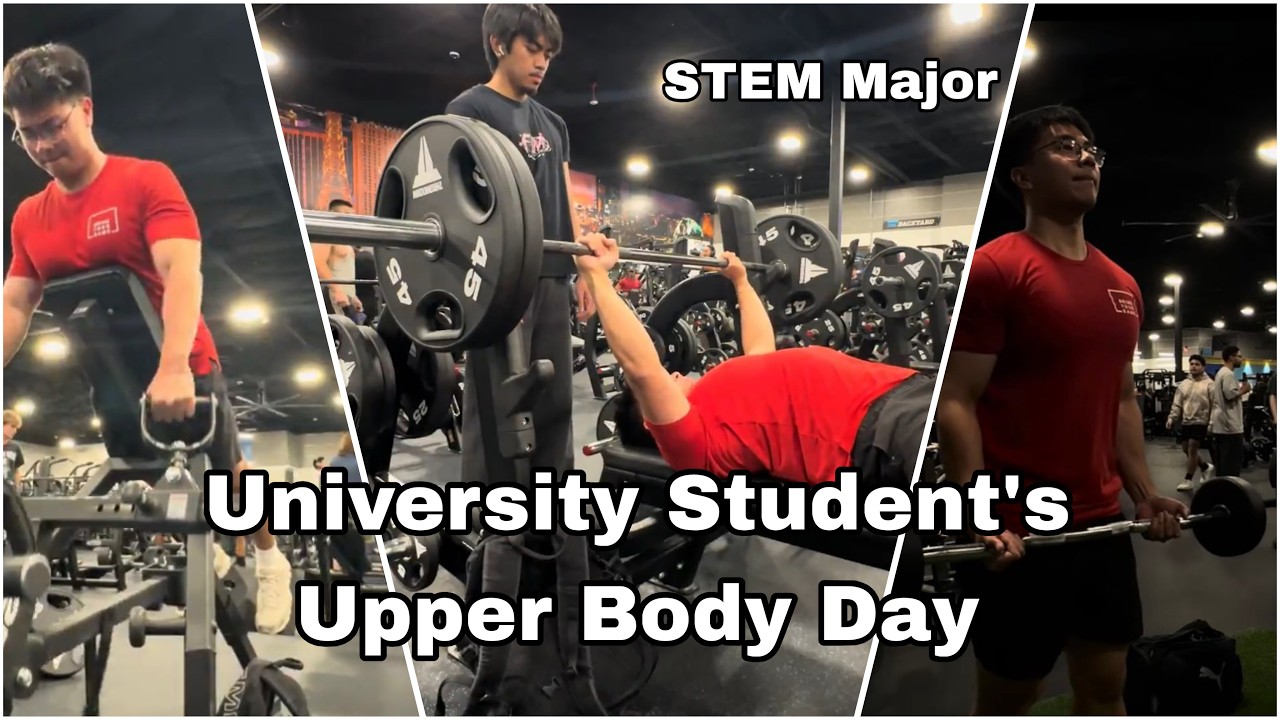 FULL UPPER DAY as a Pre Physical Therapy Student