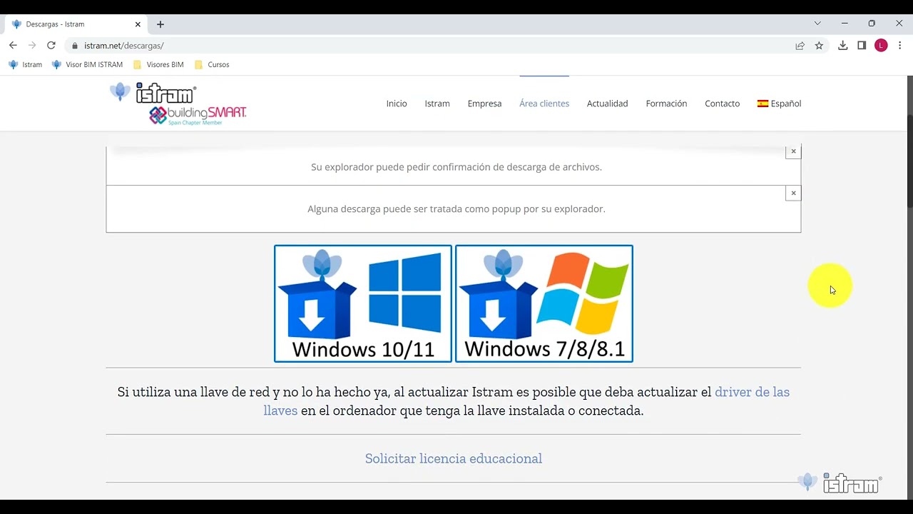 Instalación del software Istram