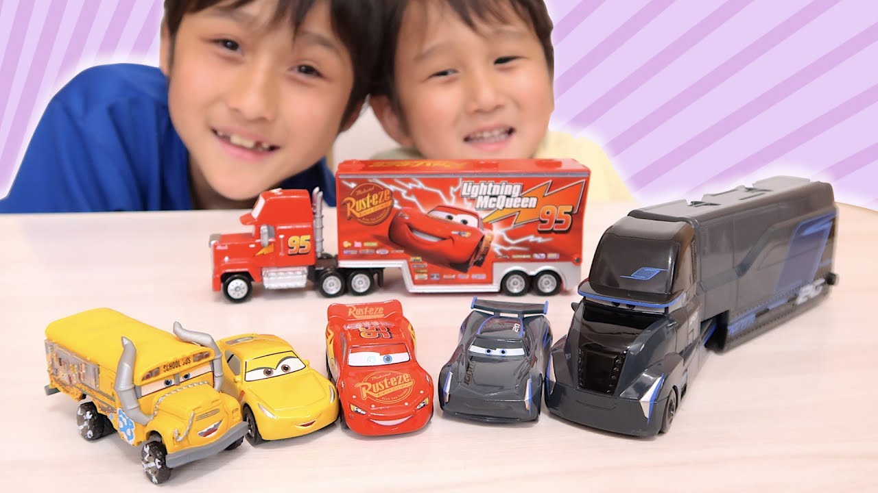 カーズ３トミカ マックイーン ジャクソン クルーズ ゲイル ミス・フリッター【かとちゃん】