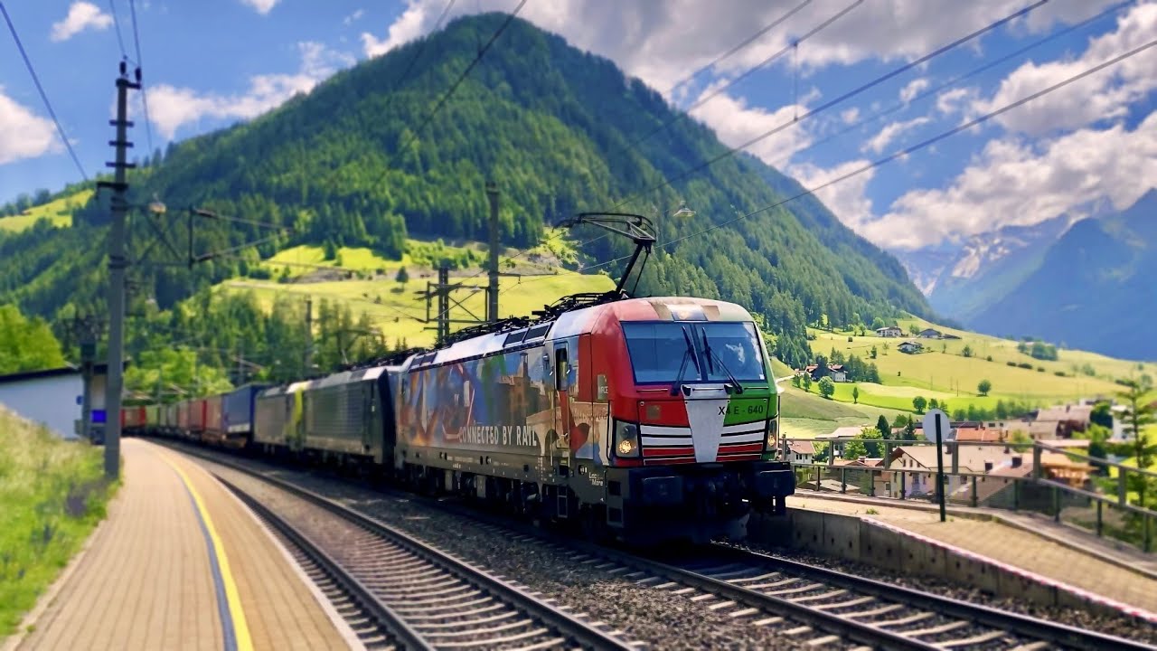 Zugverkehr auf der Brennerbahn im Sommer 2020 | Sankt Jodok am Brenner [4K]