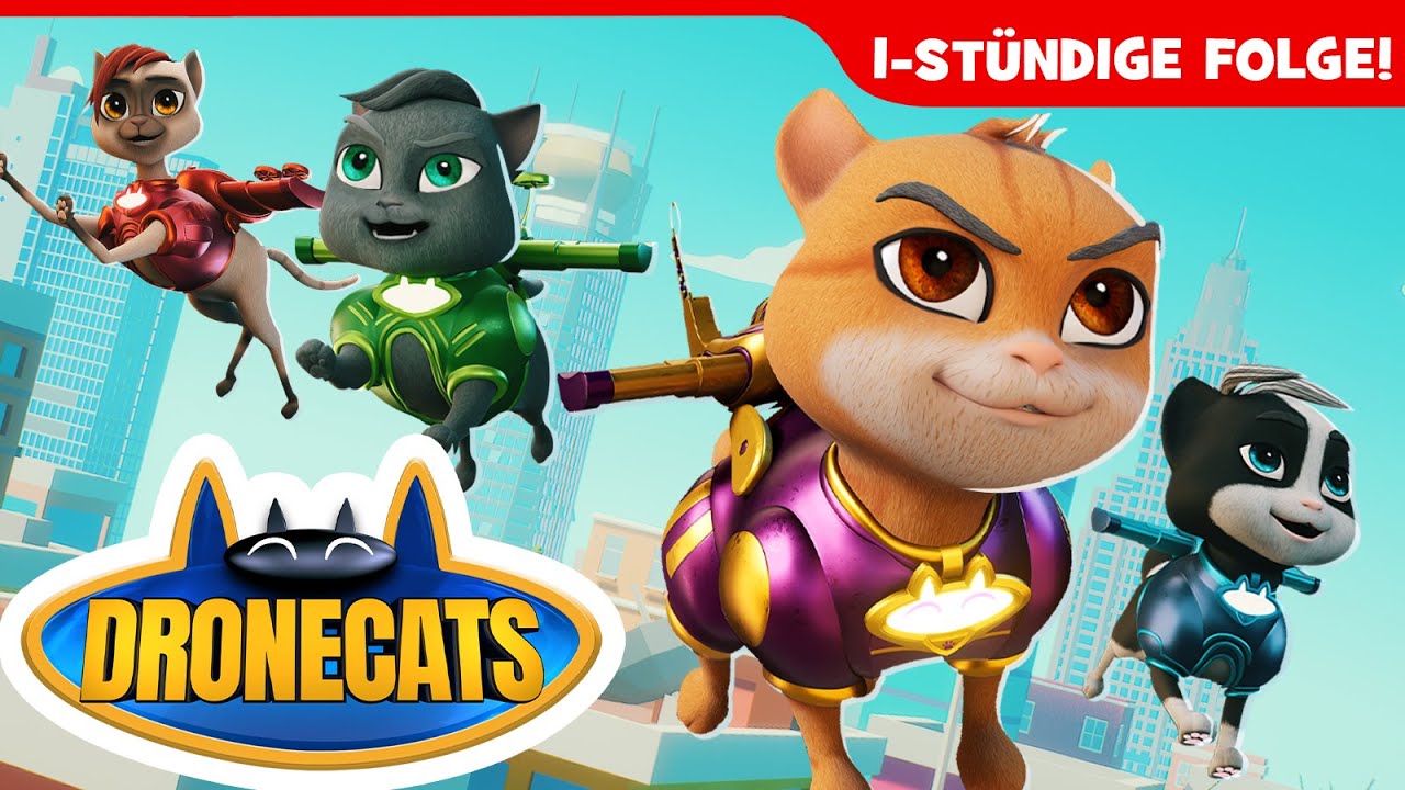 DRONECATS: 60 Minuten Super-Compilation! 🐾🎬 | Superhelden-Cartoon | XXL-Abenteuer