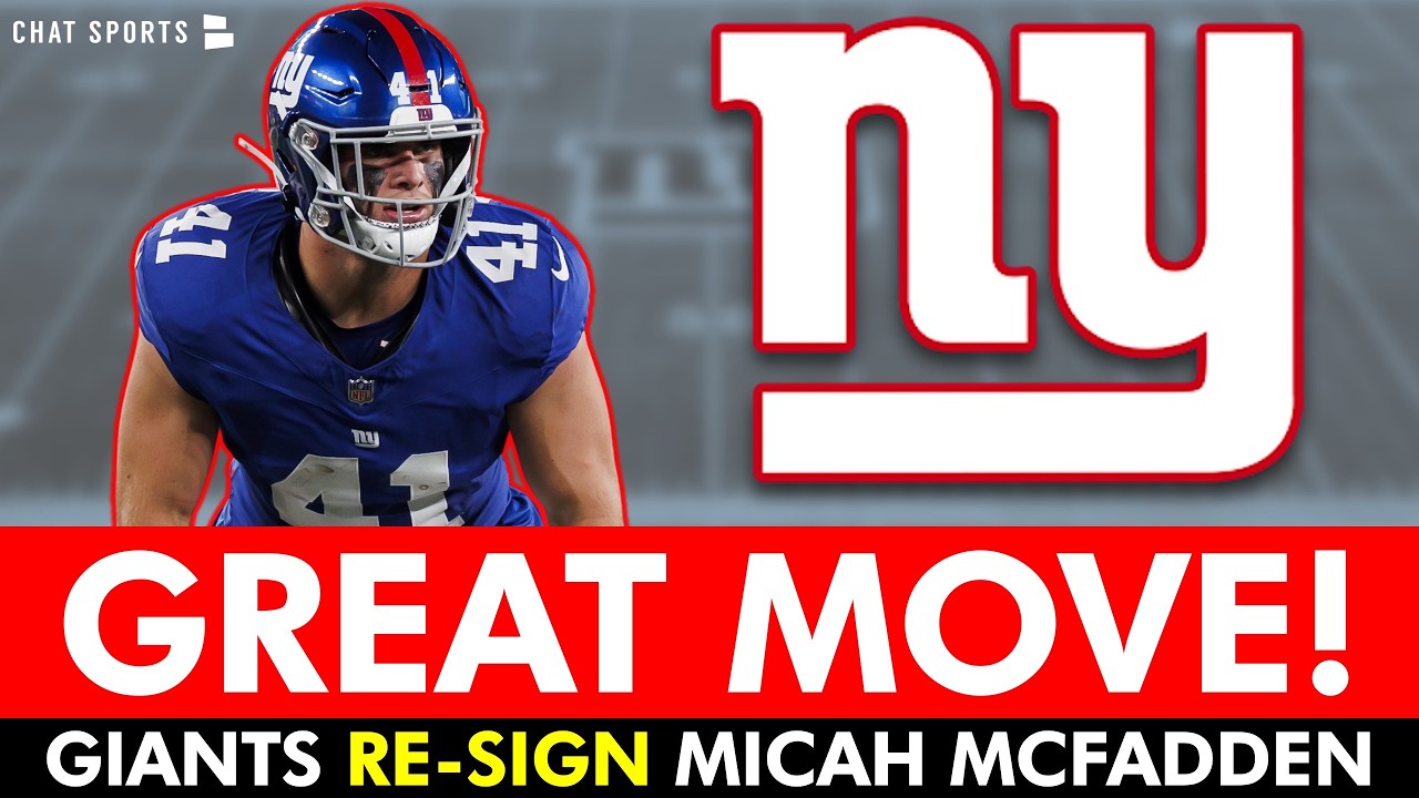 🚨Giants Fans Will LOVE This! Giants Re-Sign Micah McFadden In NFL Free Agency