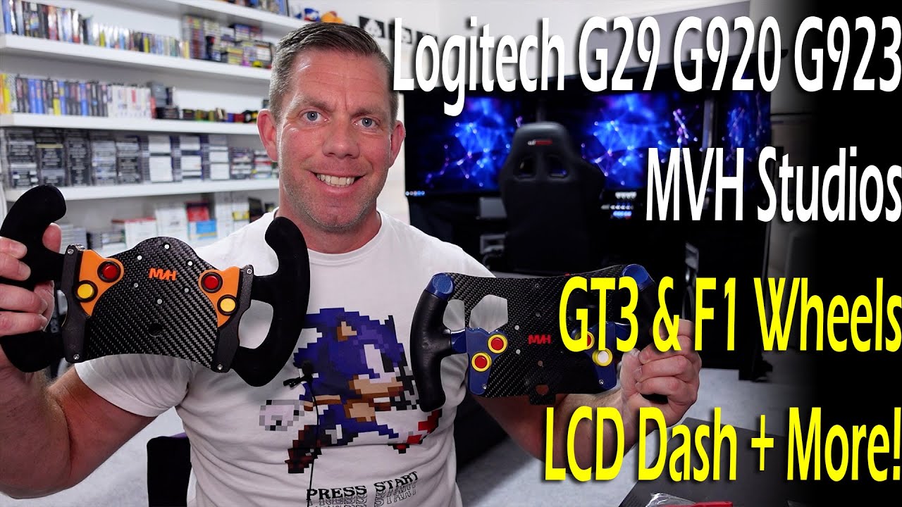 Logitech G920 G29 G923 G27 — рули MVH Studios GT3 и F1 — ЖК-панель и многое другое!
