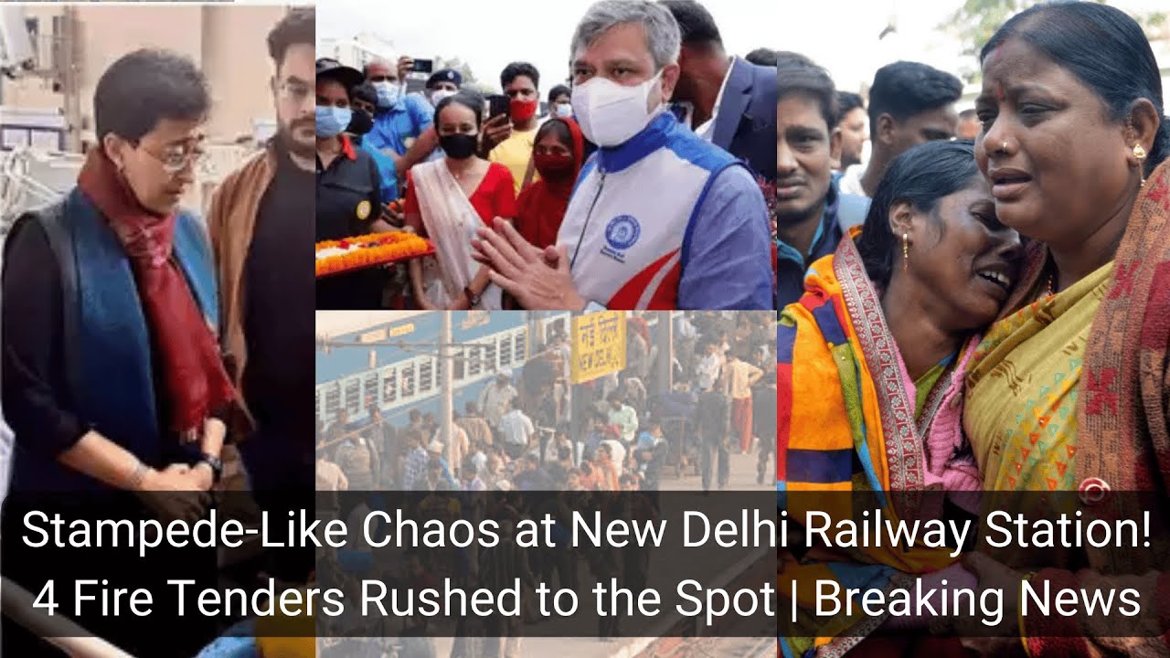 Stampede-Like Chaos at New Delhi Railway Station! 4 Fire Tenders Rushed to the Spot | Breaking News