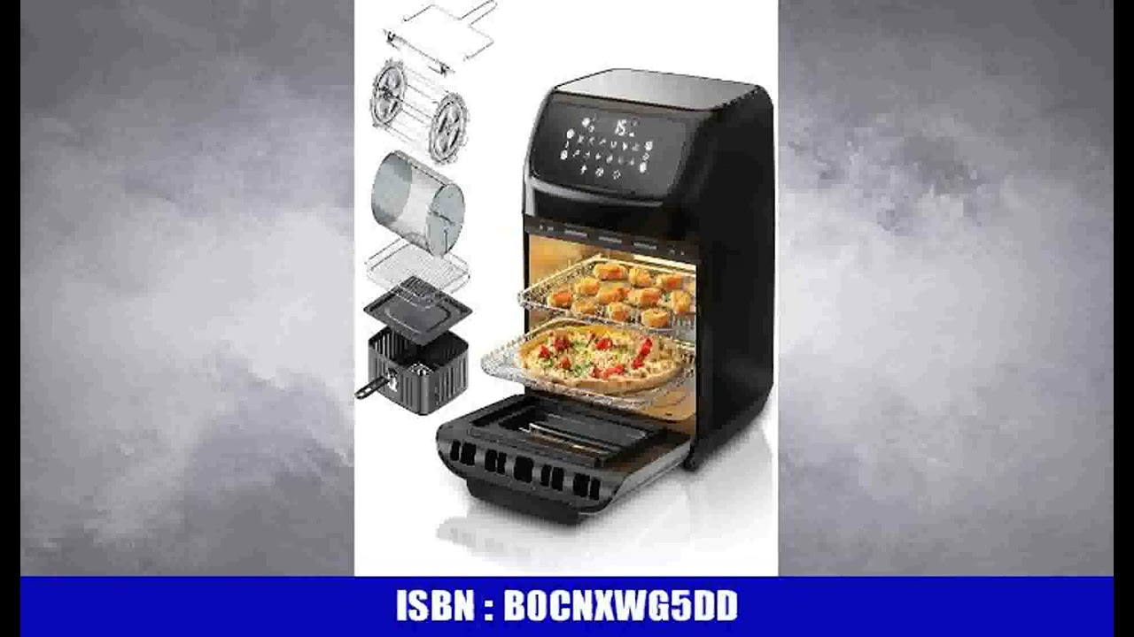 Arendo - HeiÃŸluftfritteuse XXL mit LED Touchscreen- 12 Liter - Grill - DÃ¶rrautomat - Backofen -