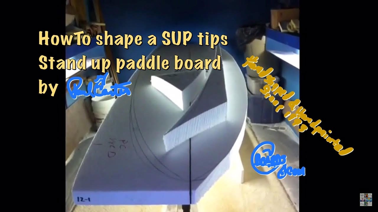 How to shape a stand up paddle surfboard demo/tips #paulcartersurfboards