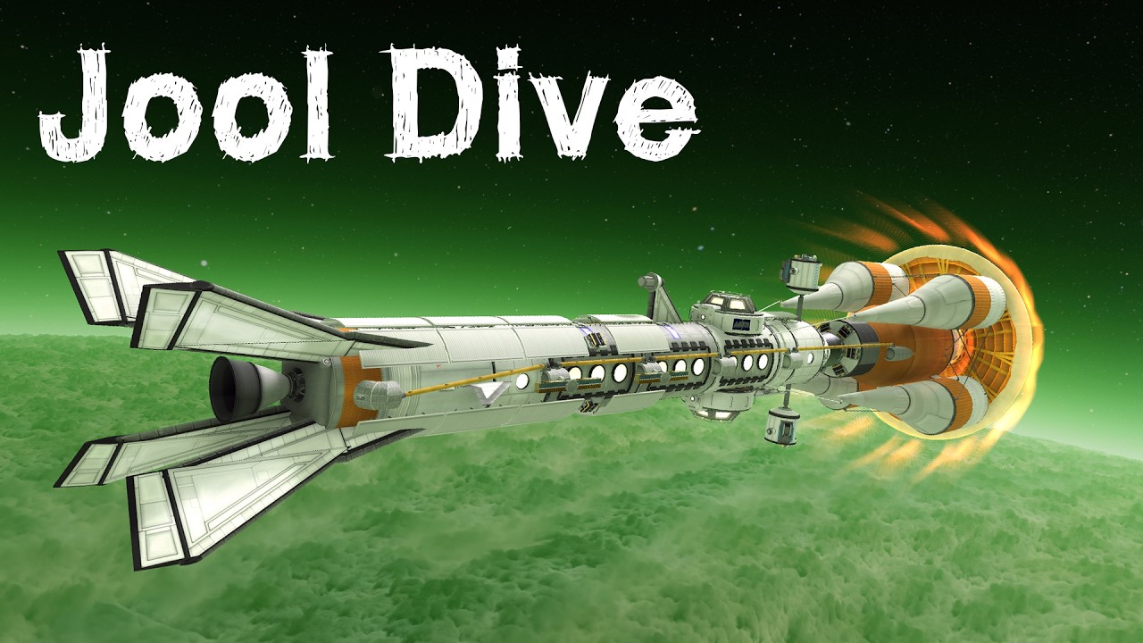 KSP: Flying through a GAS GIANT with a Space Station!