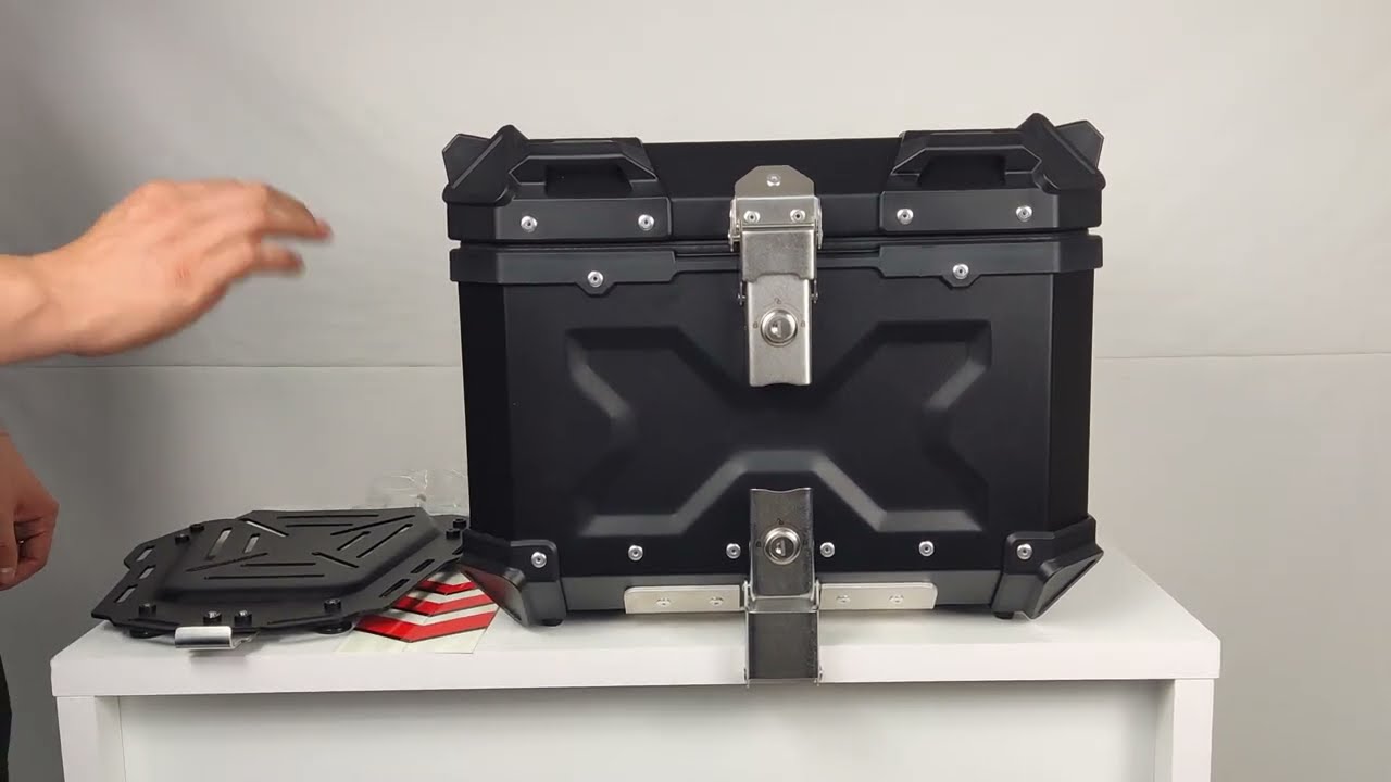 Maletero Topcase De 45 Lt Para Moto Aluminio Premium