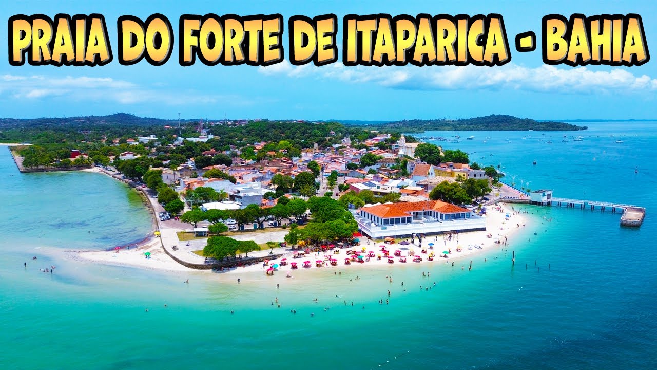 Você não vai ACREDITAR na Beleza da Praia do FORTE em Itaparica - Paraíso pertinho de Salvador