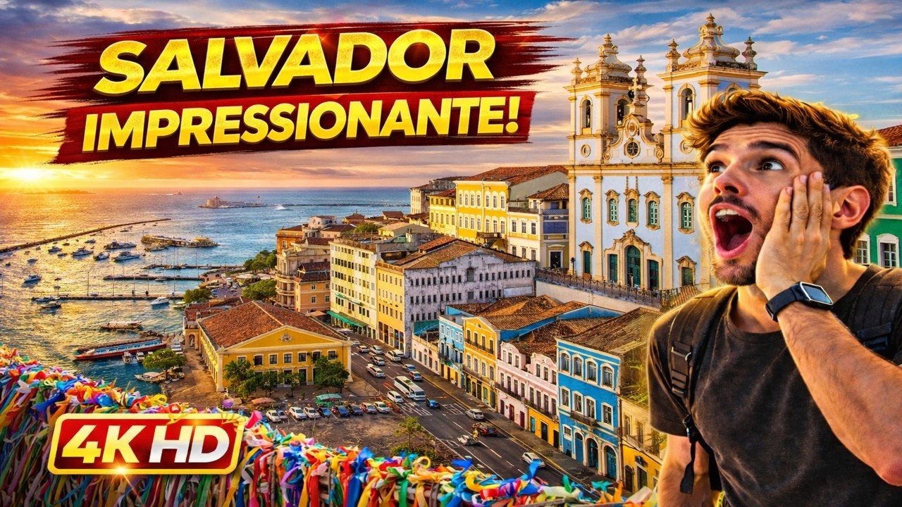 SALVADOR BAHIA: A Cidade Mais Colorida do Brasil em 4K