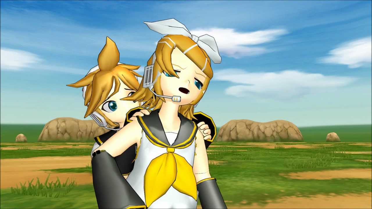 【ＭＭＤ】鏡音リン・レン　ｖｓ　？？？２