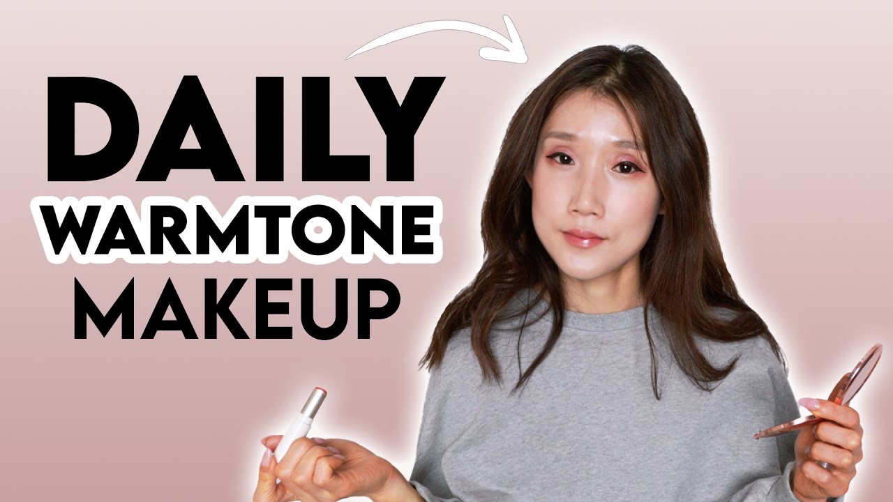 Korean Daily Warm Tone Makeup 💗 Soft & Natural Look