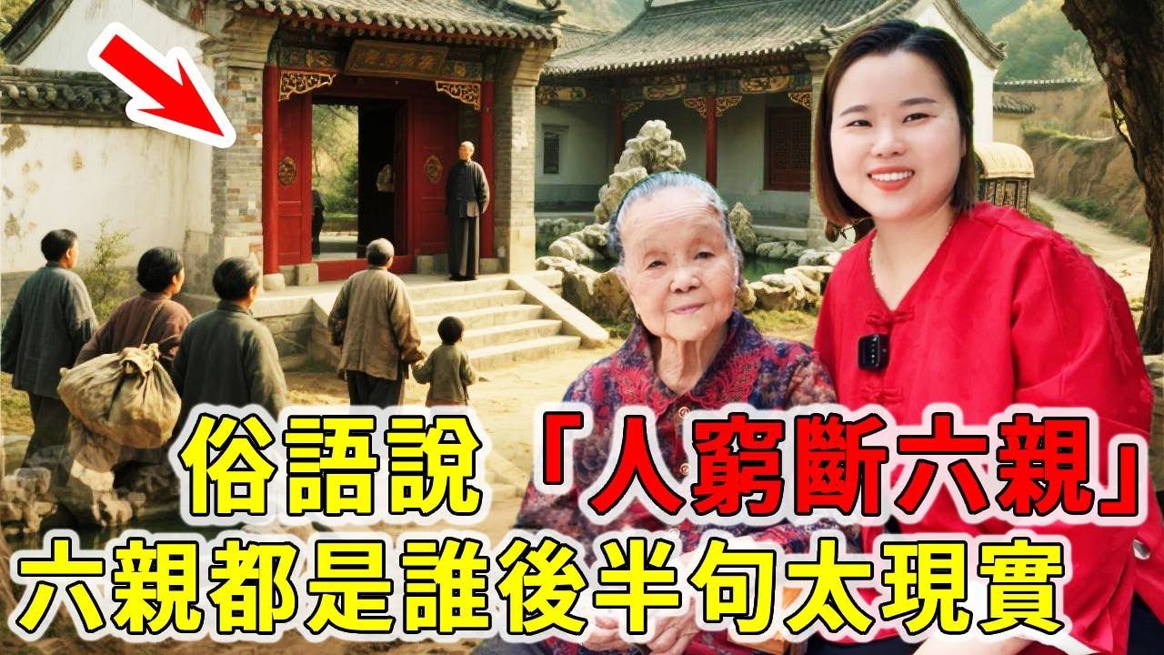 俗語“人窮斷六親”，指的是哪六親？窮在鬧市無人問，富在深山有遠親【大脸妹传承粤语文化】