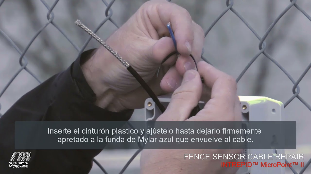 INTREPID™ MicroPoint™ II Sistema de Detección Para Cercas - Cómo Empalmar el Cable Sensor