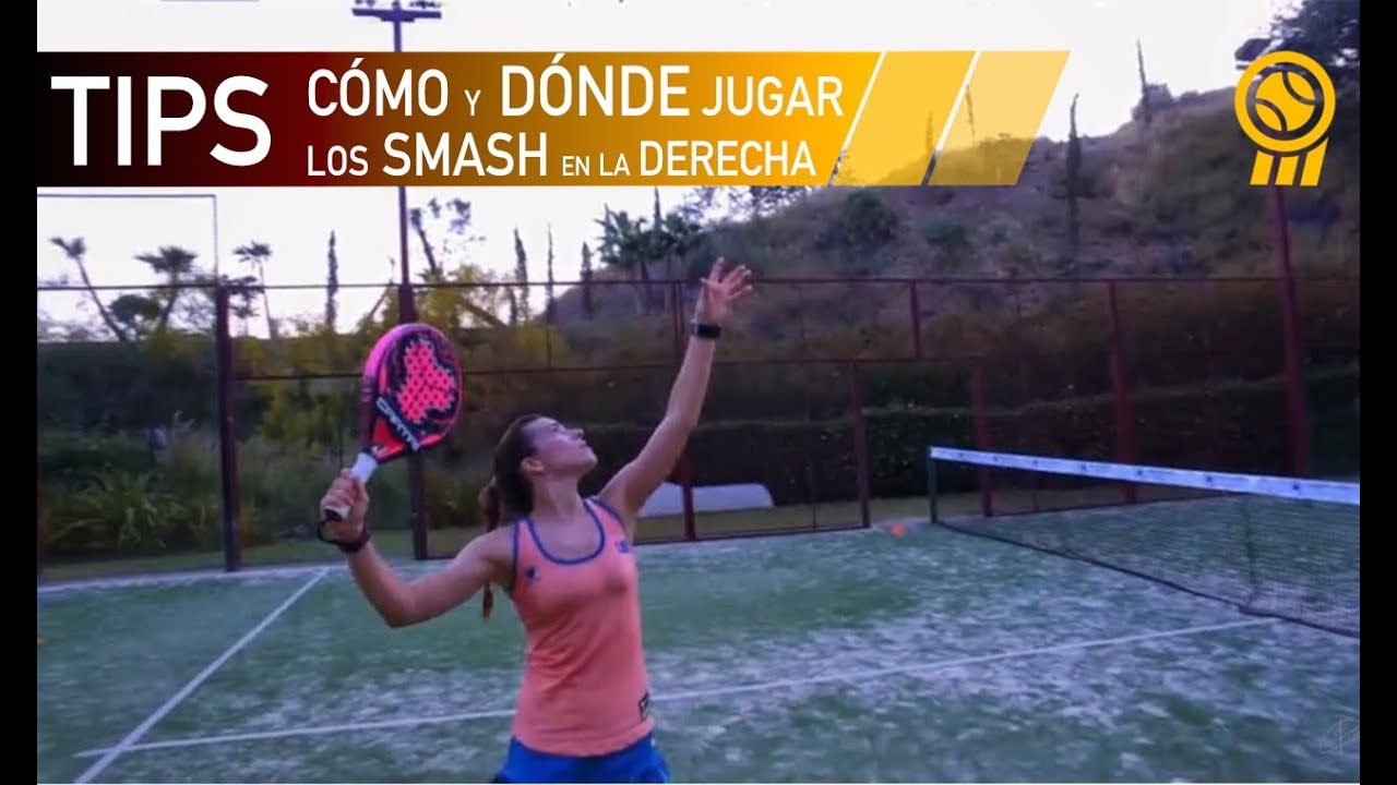 TIPS de CÓMO y DÓNDE jugar los SMASH, en la derecha... con Candela Escobar | Tutorial técnico pádel