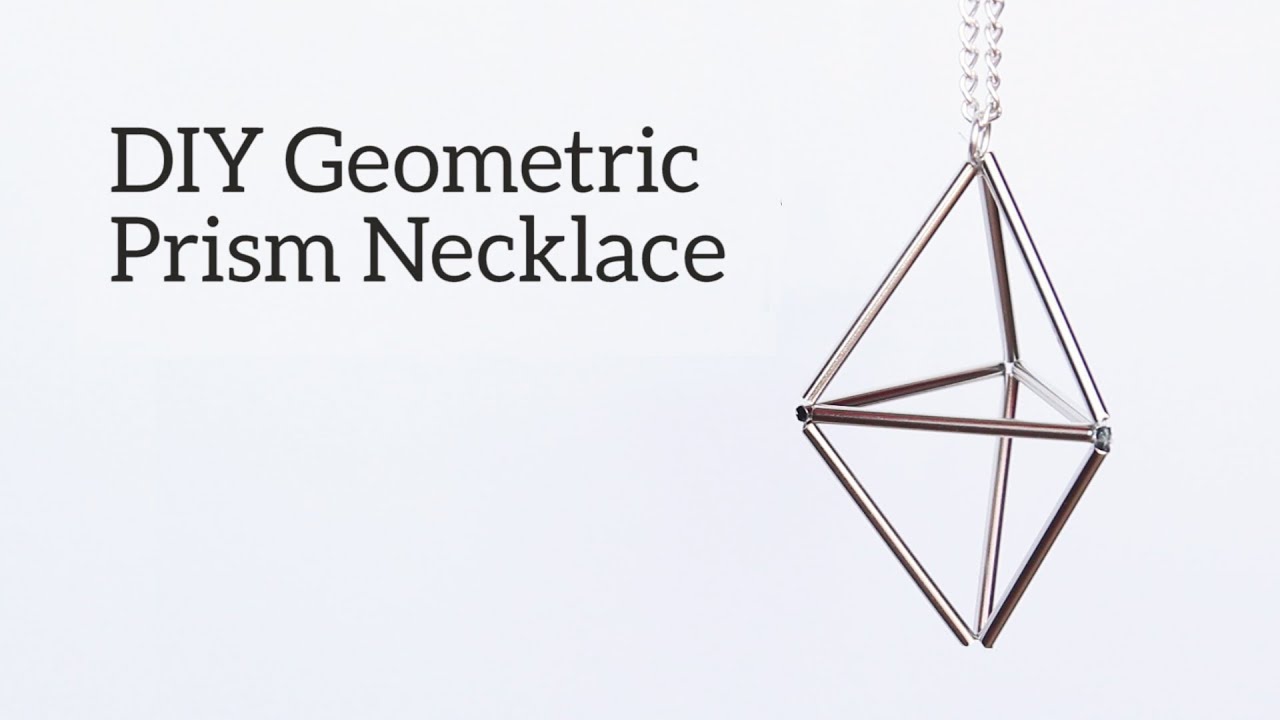 DIY Geometric Prism Necklace