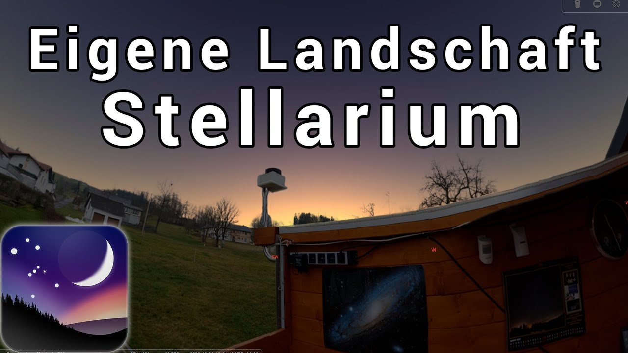 Stellarium: Eigene Landschaft / Hintergrund erstellen und einfügen - Tutorial in Deutsch