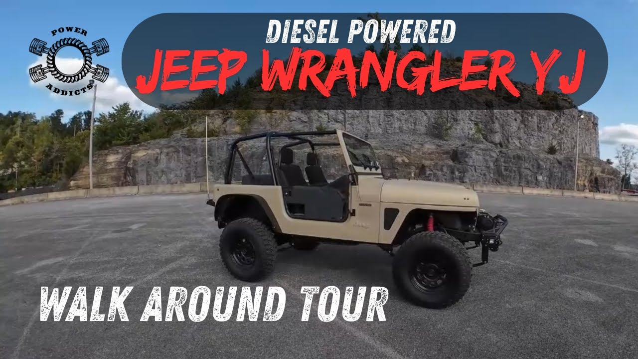 Дизельный Jeep Wrangler YJ Walk Around. Такой простой, но ОЧЕНЬ классный автомобиль!