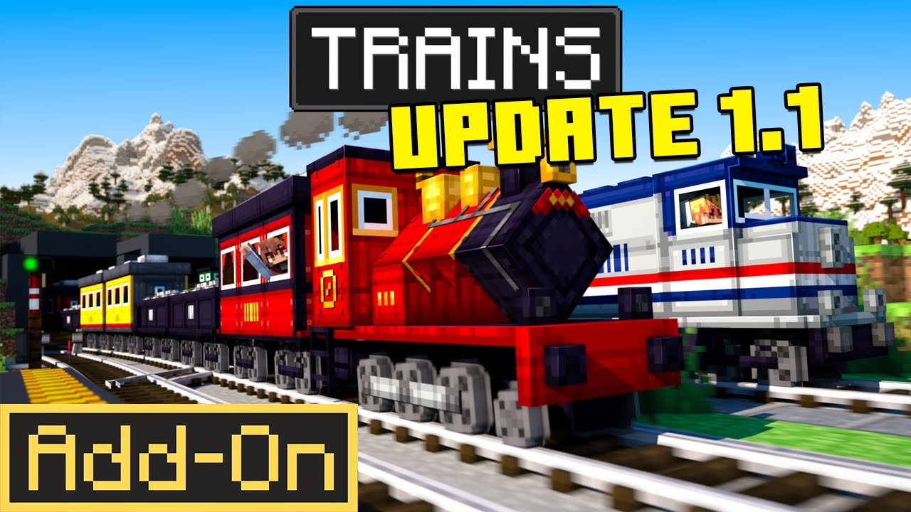 ДОПОЛНЕНИЕ TRINS 1.1: система автопоездов и грандиозные новые возможности в Minecraft!