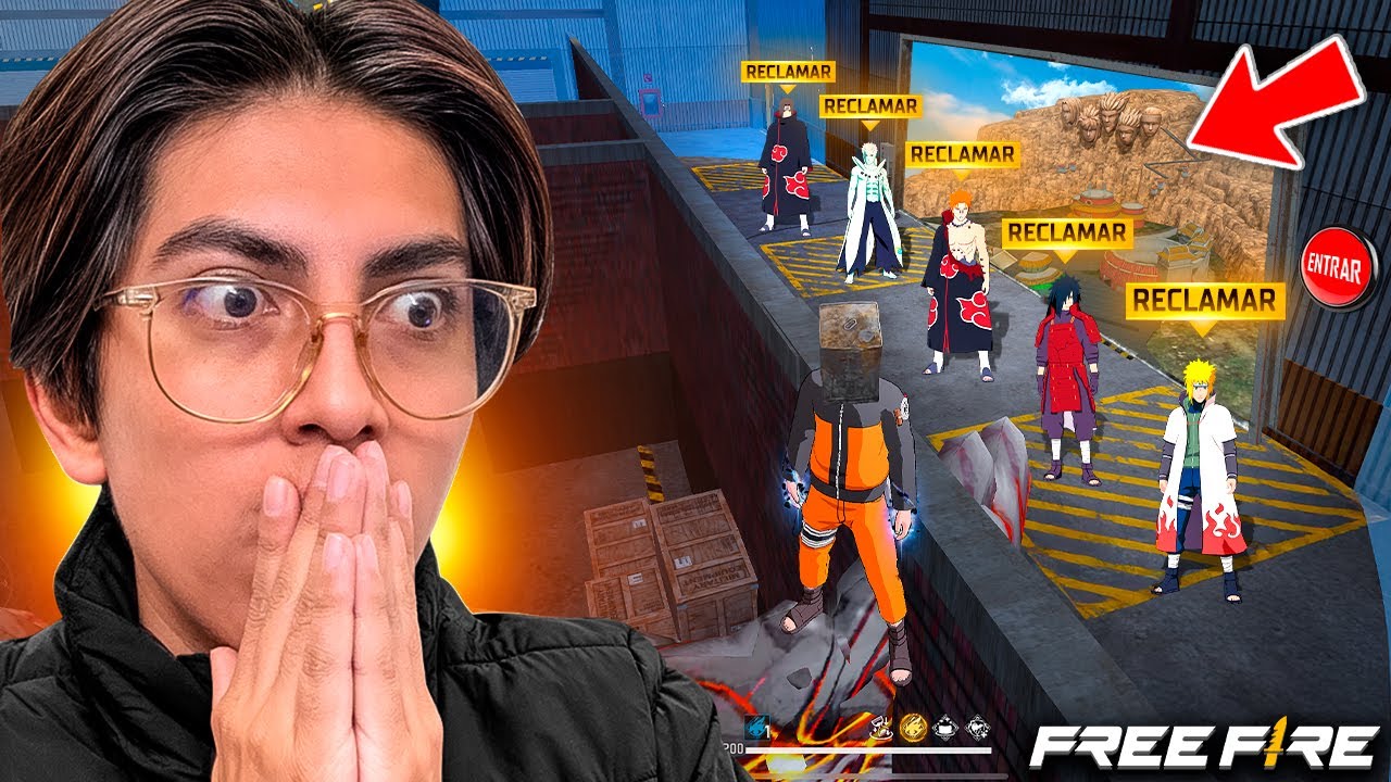 ASI PUEDES ENTRAR al LOBO SOLITARIO SECRETO y GANARTE TODAS las SKINS de NARUTO GRATIS😱
