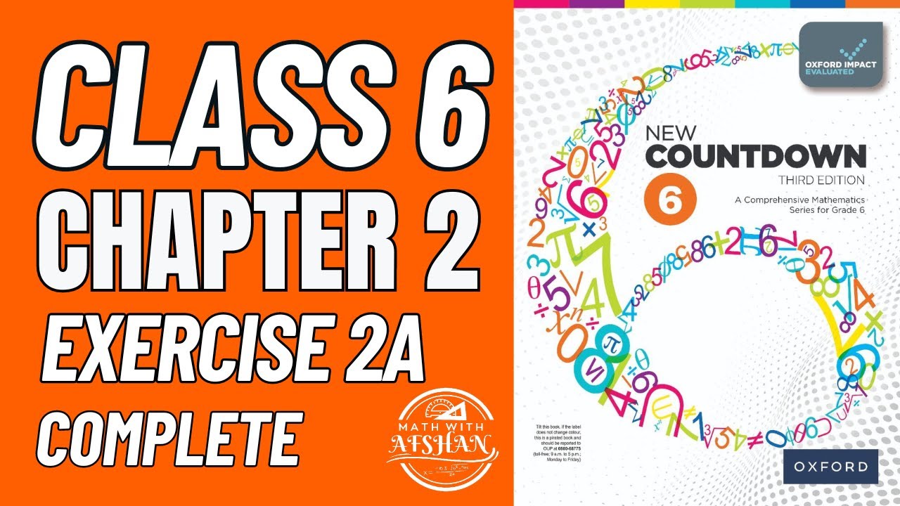 Class 6 Math Exercise 2A Complete | oxford new countdown book 6 third edition | Math with Afshan