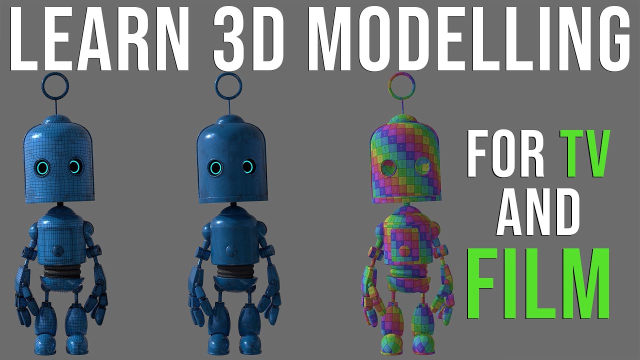 3D modelling a Robot - 3D Character Blocking - Part 2
