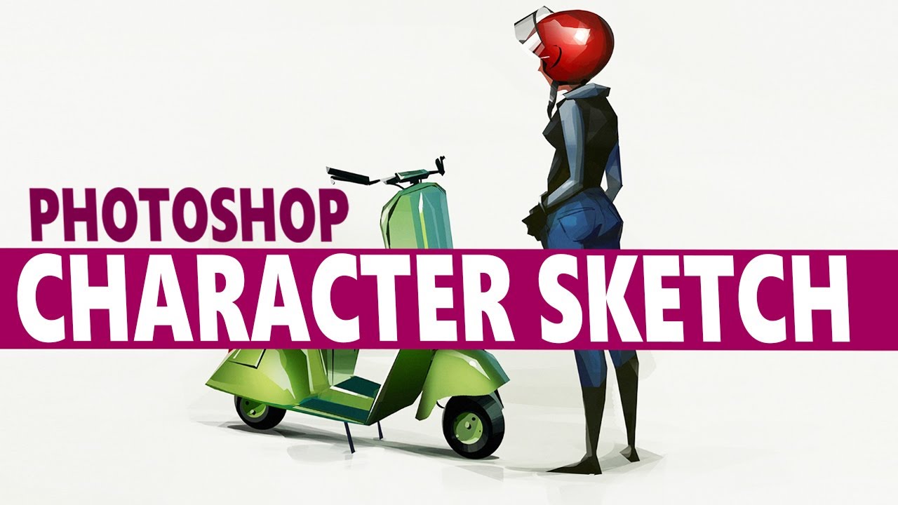 CHARACTER SKETCH timelapse in Photoshop