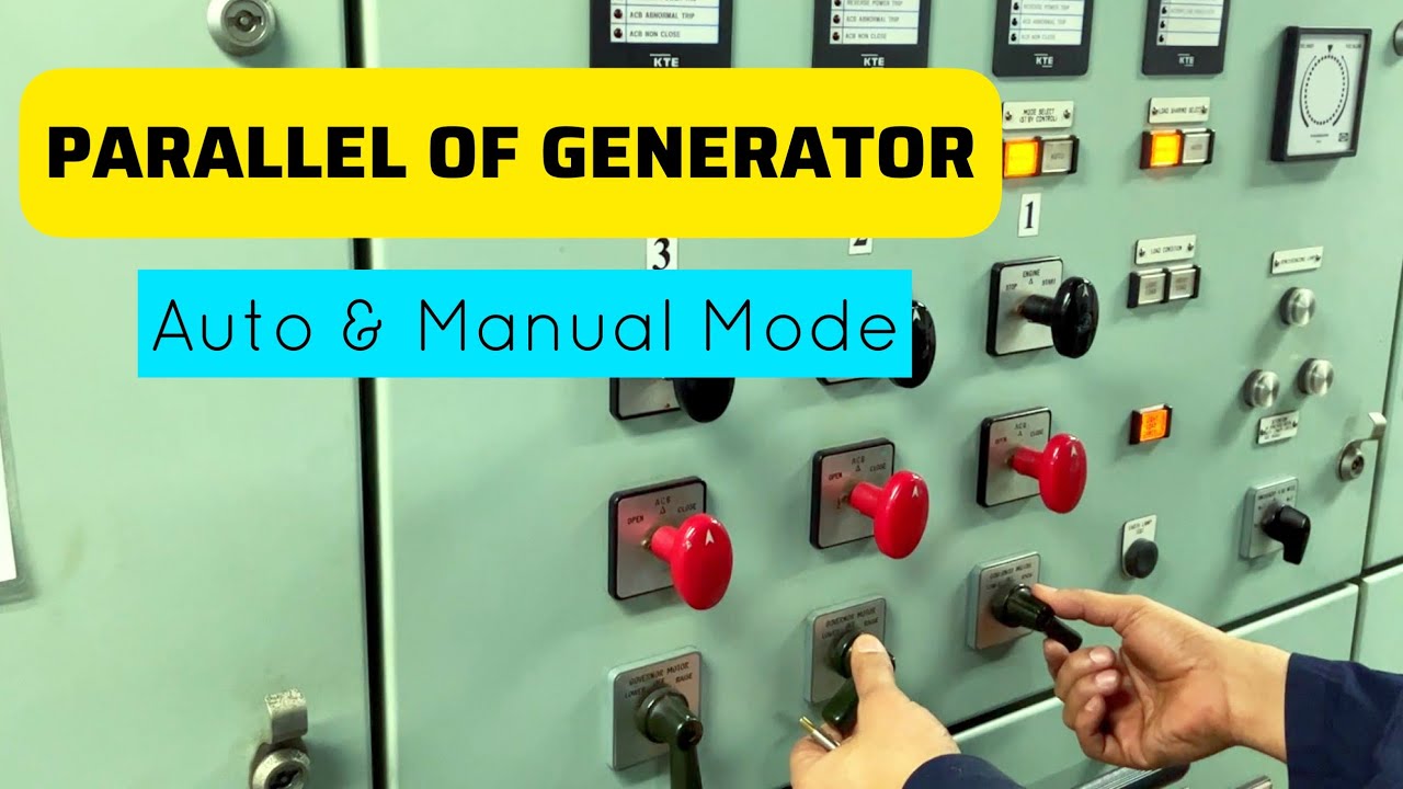 PARALLELING OF GENERATORS | Synchronization of Generator | AUTO & MANUAL Start & Stop of Aux Engines