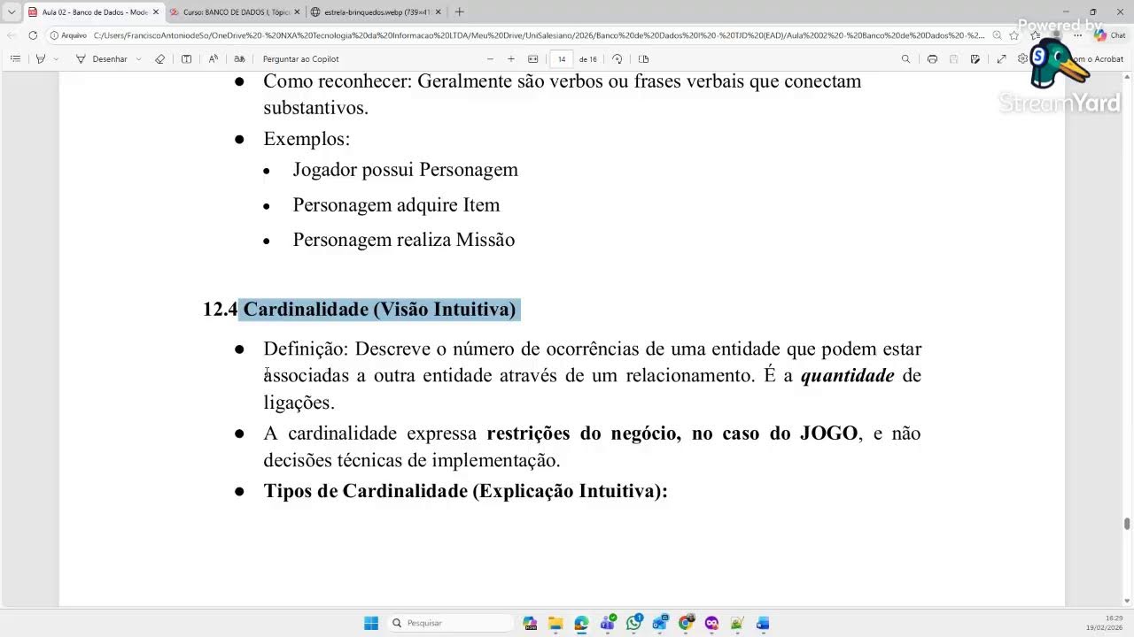 Aula 03.1 - Introdução a Banco de Dados