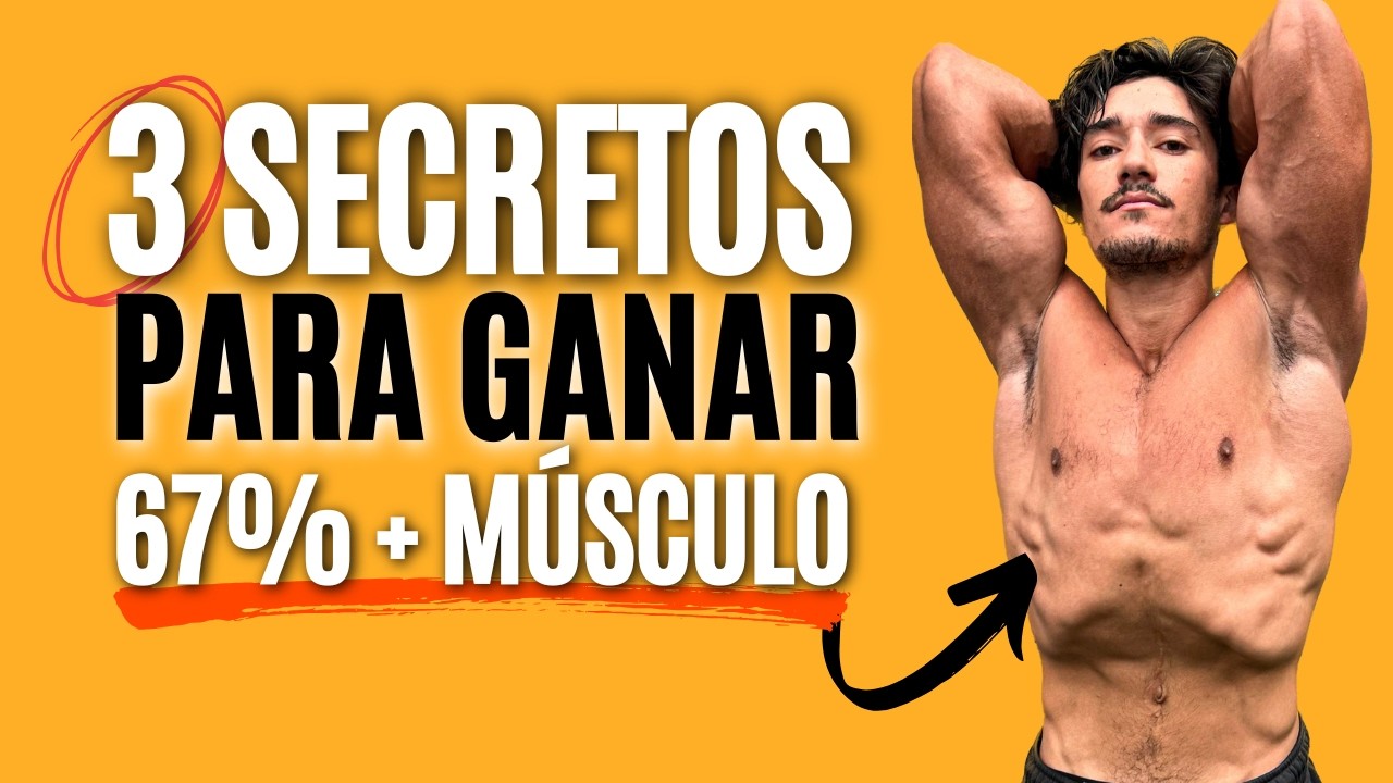 3 TECNICAS PARA GANAR MÚSCULO SIN SUBIR PESO