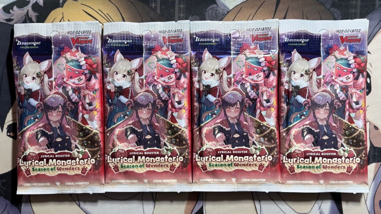 Распаковываю предварительные наборы Cardfight Vanguard Lyrical Monasterio Season of Wonders.