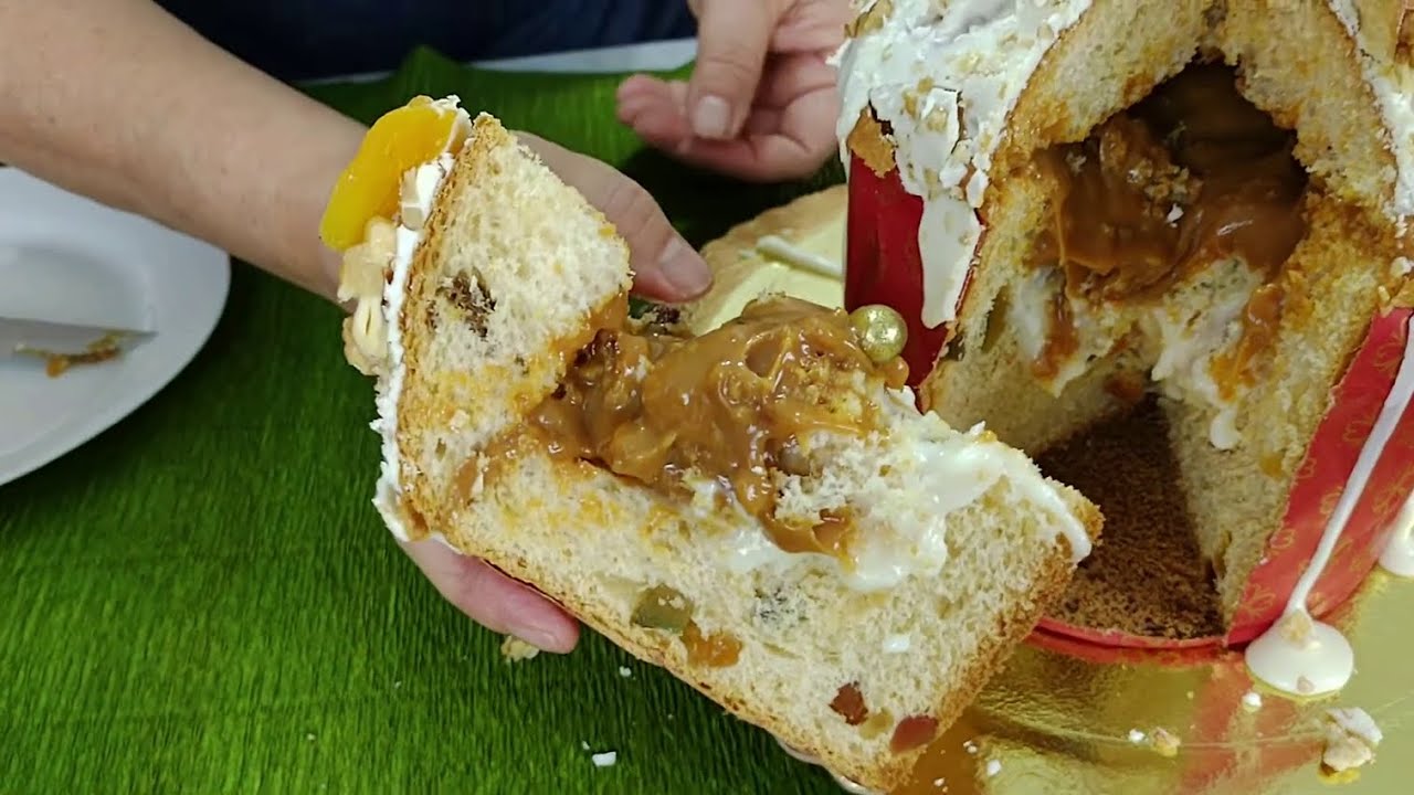Panetone Recheado com Doce de Leite e Trufado