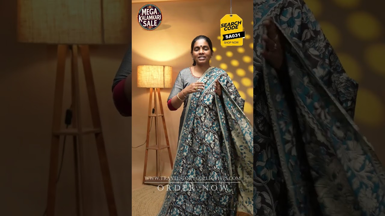 Kalamkari MalCotton Artisan Sarees | New Designs | Limited Stock - Only Today &hearts;️| Search Code: SA031
