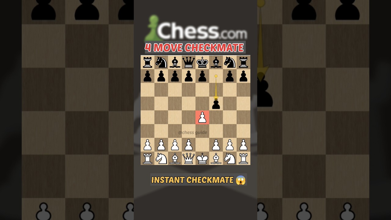 4 move checkmate 🤯🤯#chess #shorts