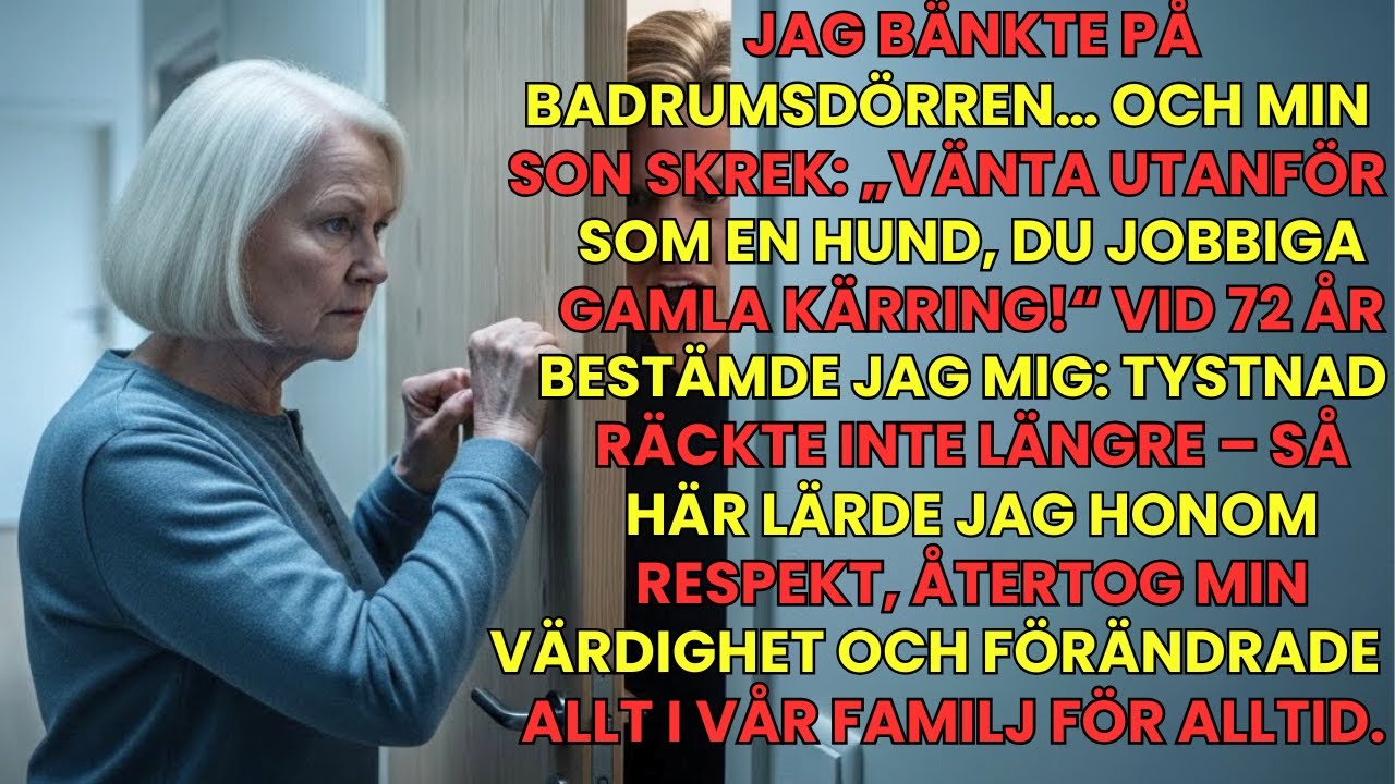 Jag knackade på badrumsdörren – sonen skrek: Vänta ute som en hund… sen…