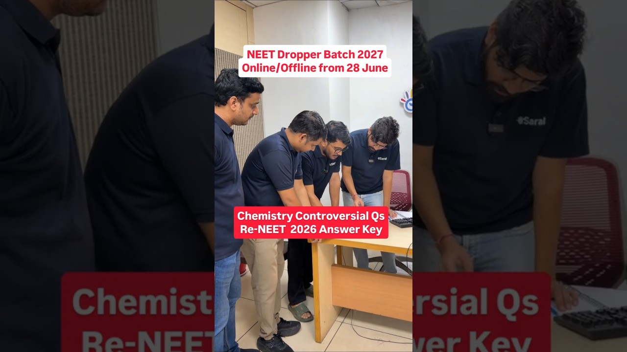 Chemistry Controversial Question 😡 Re-NEET 2026 Answer Key 🤯 #shorts #esaral #neet #neet2026