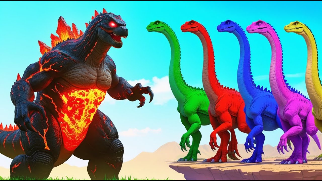 Godzilla Đại Chiến Đội Quân Brachiosaurus – Trận chiến hoành tráng trong Thế Giới Nguyên Thủy! 🦖🔥
